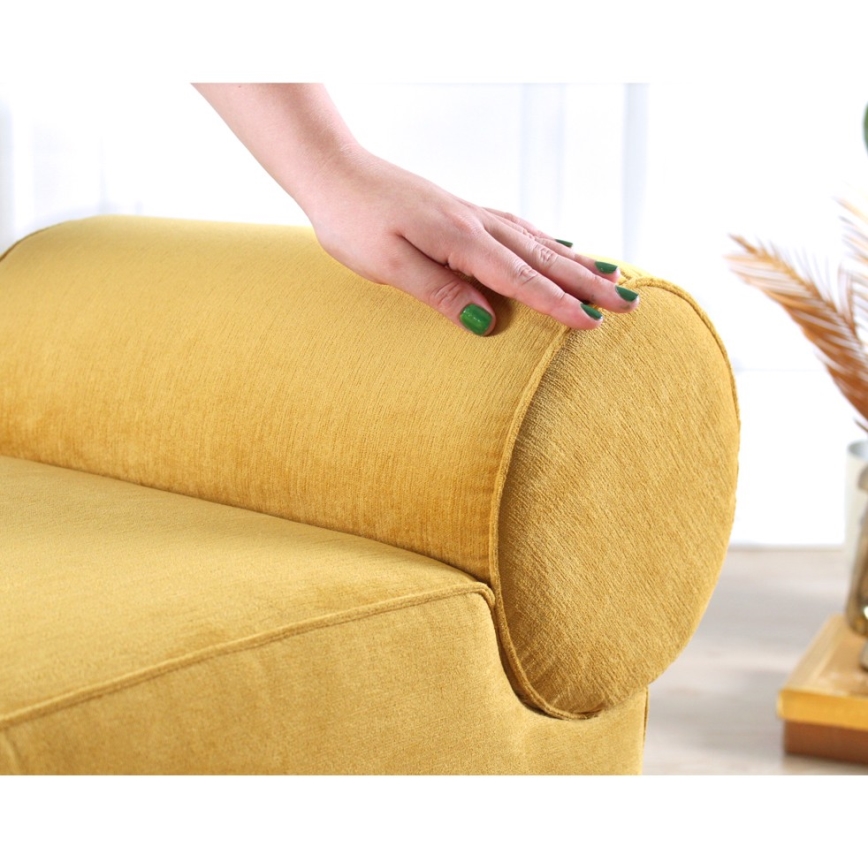 Sitzhocker TIKI 47x45 cm gelb