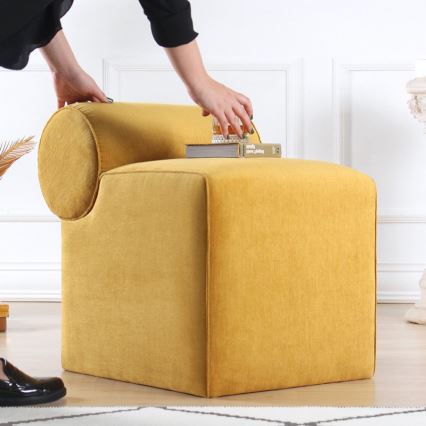 Sitzhocker TIKI 47x45 cm gelb