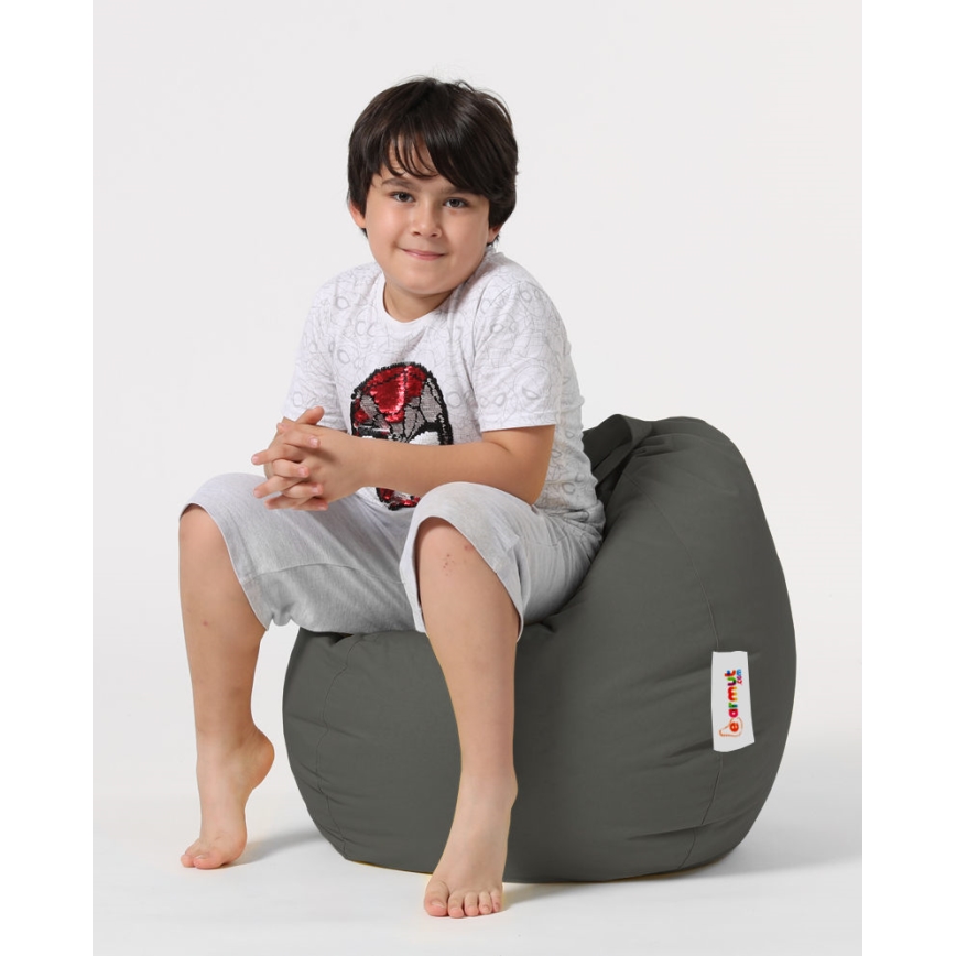 Sitzsack 60x60 cm grau