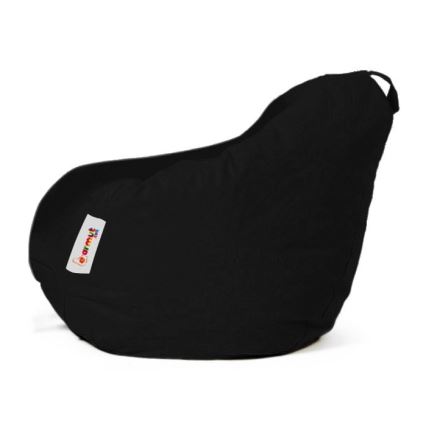 Sitzsack 60x60 cm schwarz