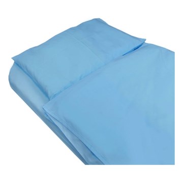 SkinPro Silver - antibakterielles Spannbettlaken 60x120 cm blau