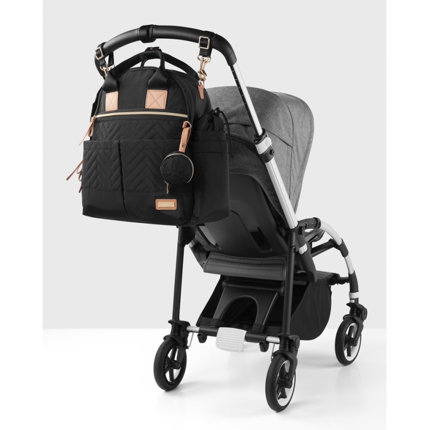 Skip Hop - 6-in-1 Wickelrucksack für den Kinderwagen SUITE SET schwarz