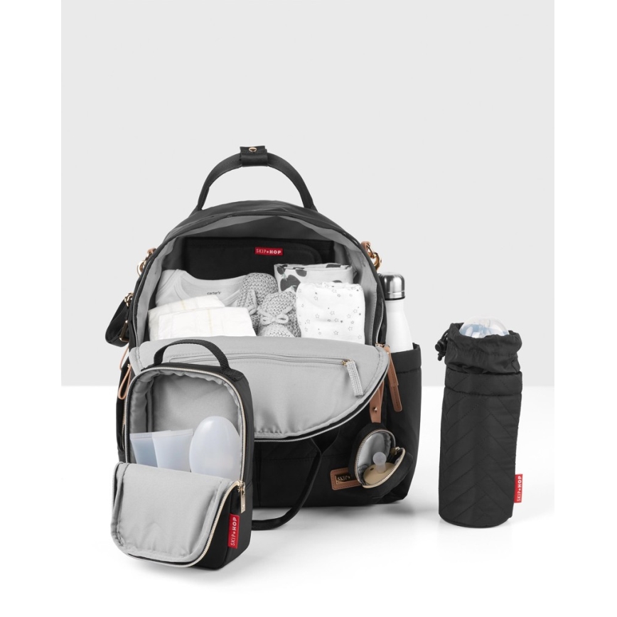 Skip Hop - 6-in-1 Wickelrucksack für den Kinderwagen SUITE SET schwarz