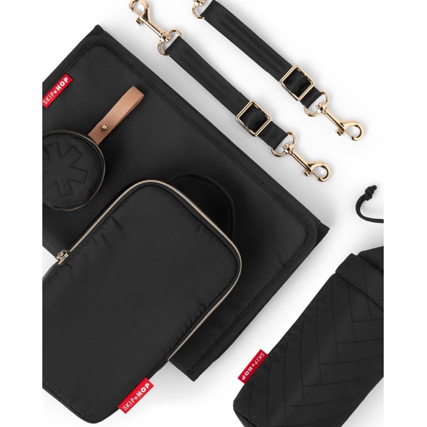 Skip Hop - 6-in-1 Wickelrucksack für den Kinderwagen SUITE SET schwarz