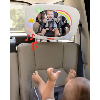 Skip Hop - Auto-Rücksitzspiegel für Kinder LINING CLOUD 3xAA