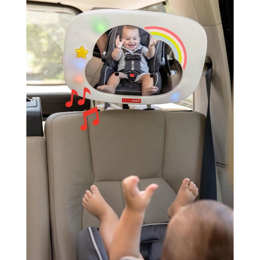Skip Hop - Auto-Rücksitzspiegel für Kinder LINING CLOUD 3xAA