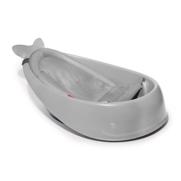 Skip Hop - Babybadewanne mit ergonomischer Unterlage MOBY 3 grau