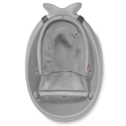 Skip Hop - Babybadewanne mit ergonomischer Unterlage MOBY 3 grau