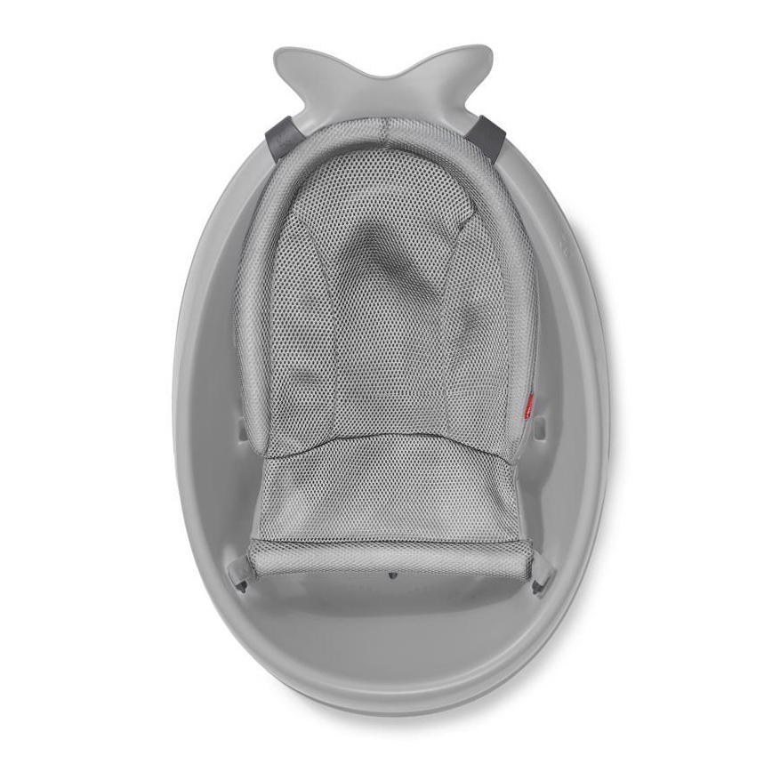 Skip Hop - Babybadewanne mit ergonomischer Unterlage MOBY 3 grau