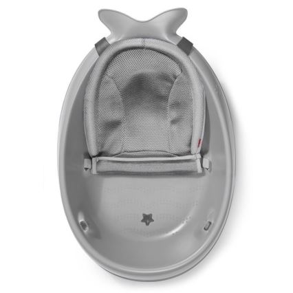 Skip Hop - Babybadewanne mit ergonomischer Unterlage MOBY 3 grau