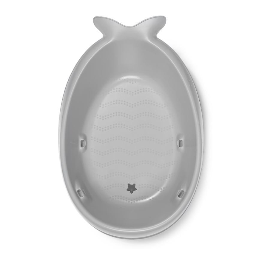 Skip Hop - Babybadewanne mit ergonomischer Unterlage MOBY 3 grau