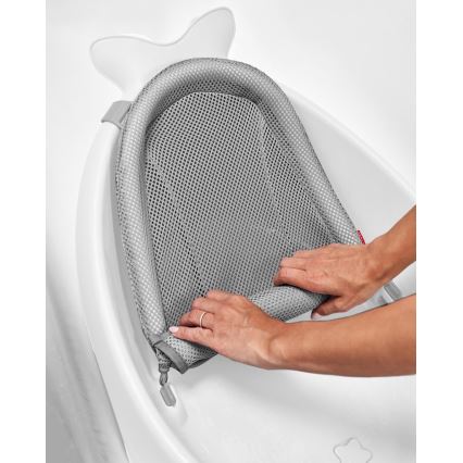 Skip Hop - Babybadewanne mit ergonomischer Unterlage MOBY 3 weiß