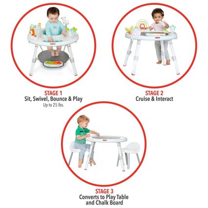 Skip Hop - Kinderspielcenter 3-in-1 LINING CLOUD 3xAAA
