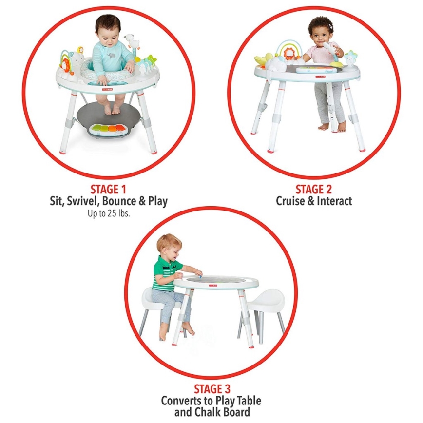 Skip Hop - Kinderspielcenter 3-in-1 LINING CLOUD 3xAAA