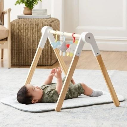 Skip Hop – Kinderspieldecke mit Holztrapez LINING CLOUD