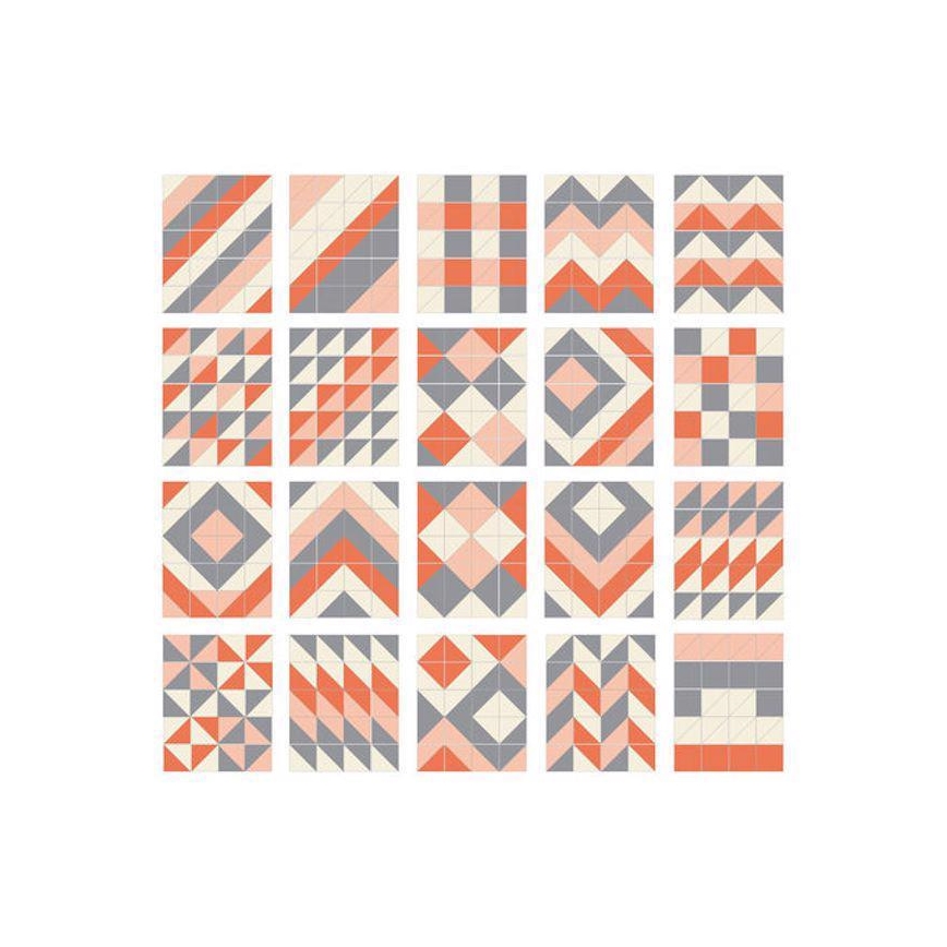Skip Hop - Schaumstoffpuzzle 72teilig grau/orange
