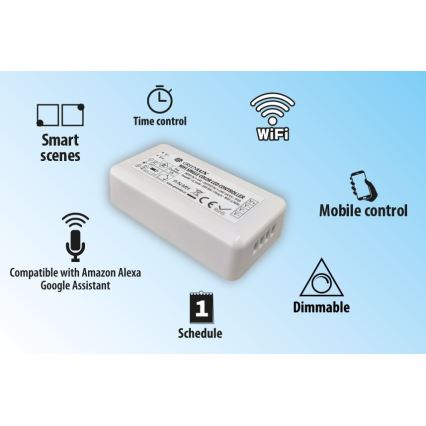 Smart Controller für einfarbige LED-Streifen 5-24V Wi-Fi Tuya