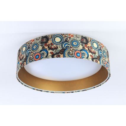 LED-Dimmleuchte SMART GALAXY LED/24W/230V Ø 44 cm mehrfarbig/gold 3000-6500K + Fernbedienung