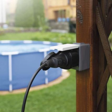 Smart-Outdoor-Steckdose GoSmart 3680W/230V/16A Wi-Fi Tuya IP44