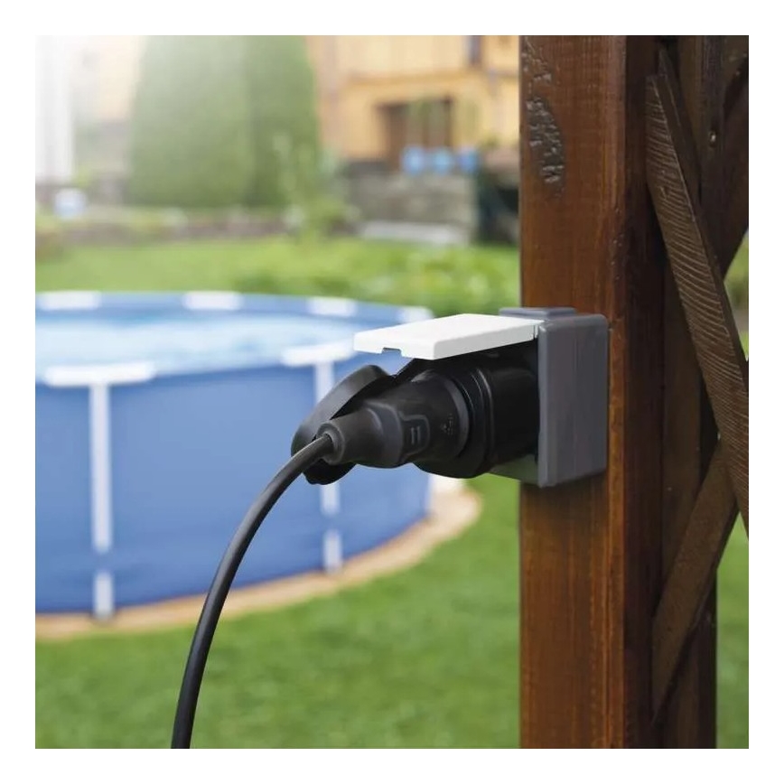 Smart-Outdoor-Steckdose GoSmart 3680W/230V/16A Wi-Fi Tuya IP44