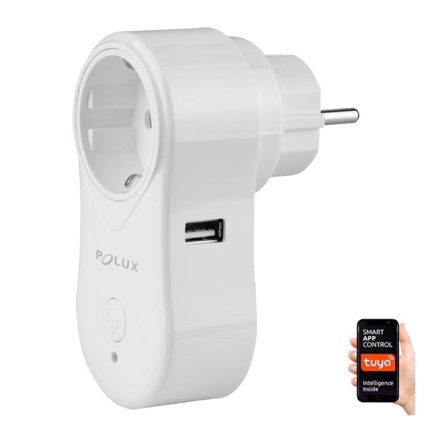 Smart-Steckdose SMART 3400W/230V Wi-Fi Tuya + USB SCHUKO