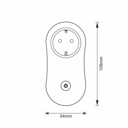 Smart-Steckdose SMART 3400W/230V Wi-Fi Tuya + USB SCHUKO