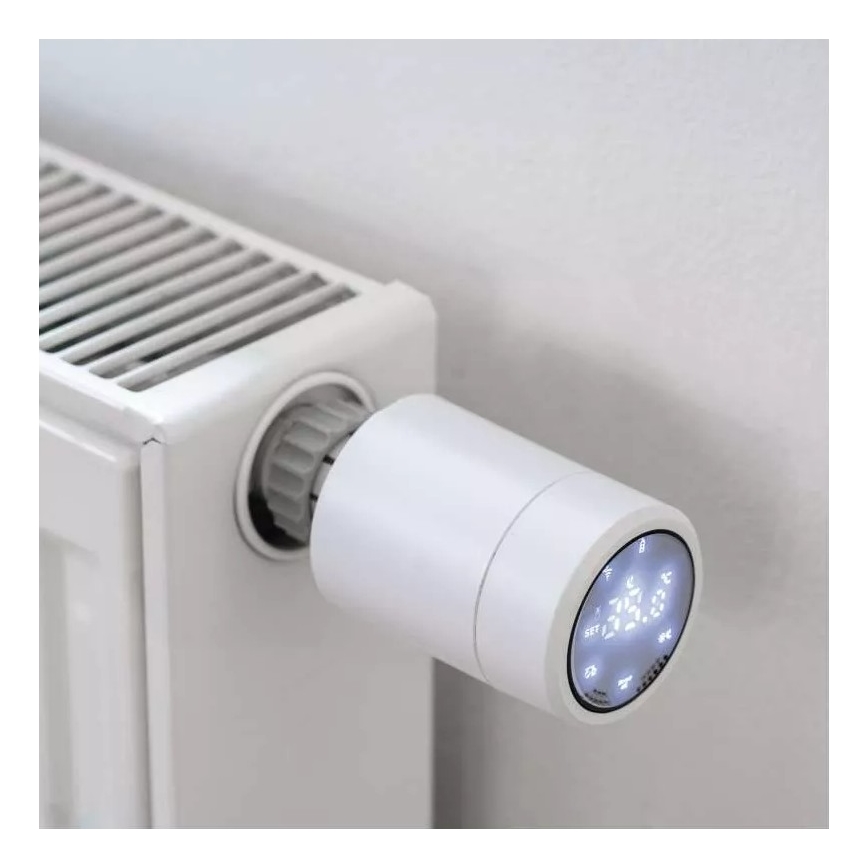 Smart-Thermostatkopf mit LCD-Display GoSmart M30x1,5 2xAA/1,5V Tuya