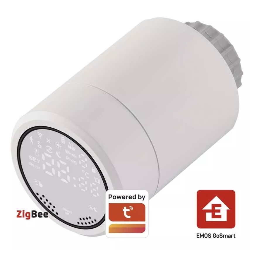 Smart-Thermostatkopf mit LCD-Display GoSmart M30x1,5 2xAA/1,5V Tuya