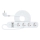 Smart-Verlängerungskabel mit Schalter 4Z Typ E + 2x USB-A + 1x USB-C 1,5m Wi-Fi Tuya weiß