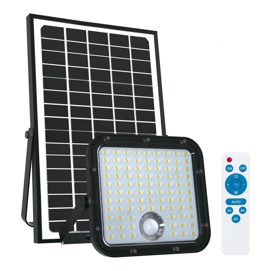 Solar-Außenstrahler mit Sensor LED/30W/6,4V 4000K IP65 + Fernbedienung