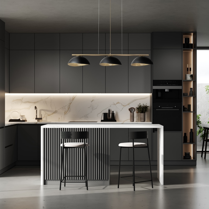 Deckenleuchte an Kabel SOLAR 3xE27/60W/230V goldfarben