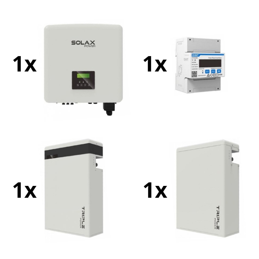 Solar-Kit: 10kW SOLAX Wechselrichter 3p + 11,6 kWh TRIPLE Power Batterie V2 + Stromzähler 3p