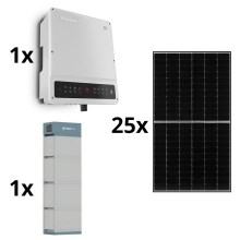 Solar-Kit GOODWE - 10kWp JINKO + 10kW GOODWE Hybridumrichter 3p + 14,2 kWh Batterie PYLONTECH H2