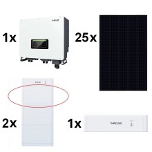 Solar-Kit SOFAR Solar - 10kWp RISEN Full Black + 10kW SOFAR Hybrid-Wechselrichter 3p +10,24 kWh Batterie