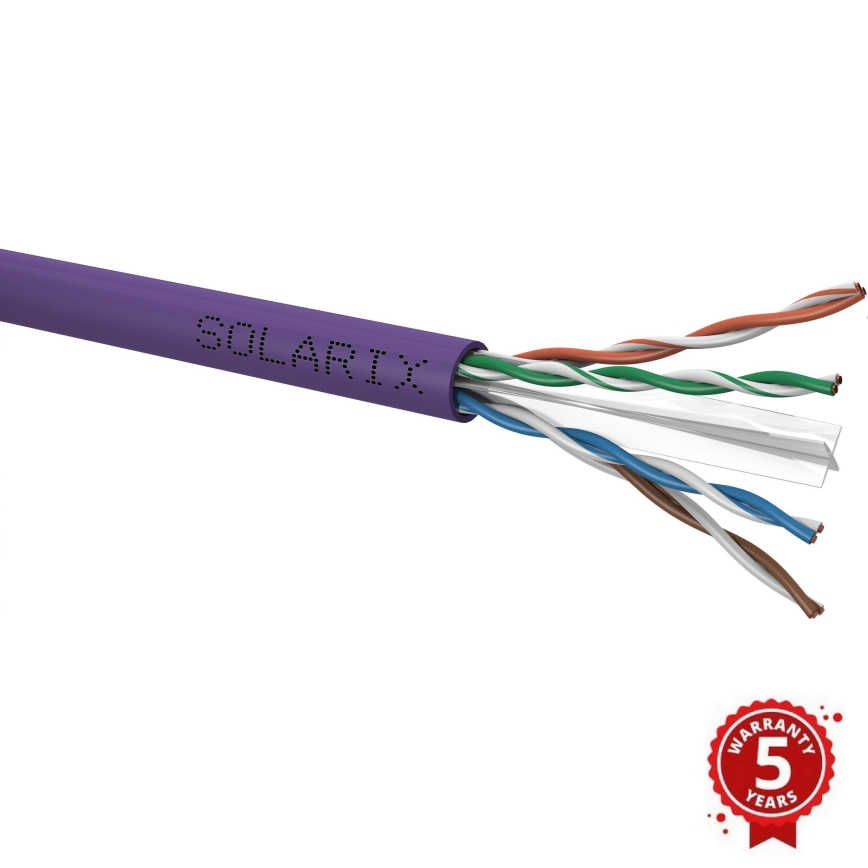 Solarix - Installationskabel CAT6 UTP LSOH Dca-s2,d2,a1 100m