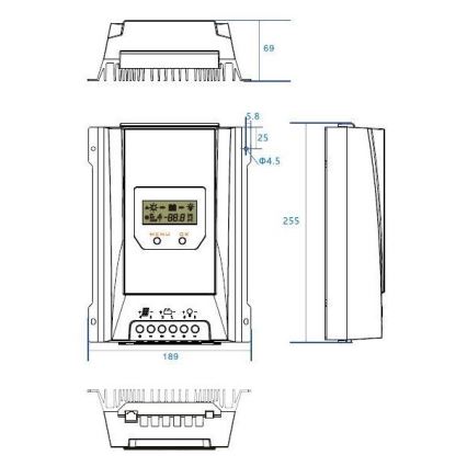 Solarladeregler MPPT 12/24V/40A