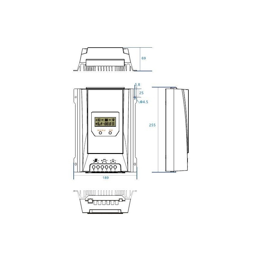 Solarladeregler MPPT 12/24V/40A