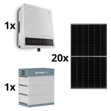 Solarsystem GOODWE-8kWp JINKO+8kW GOODWE Hybridwechselrichter 3f+10,65kWh Batterie PYLONTECH