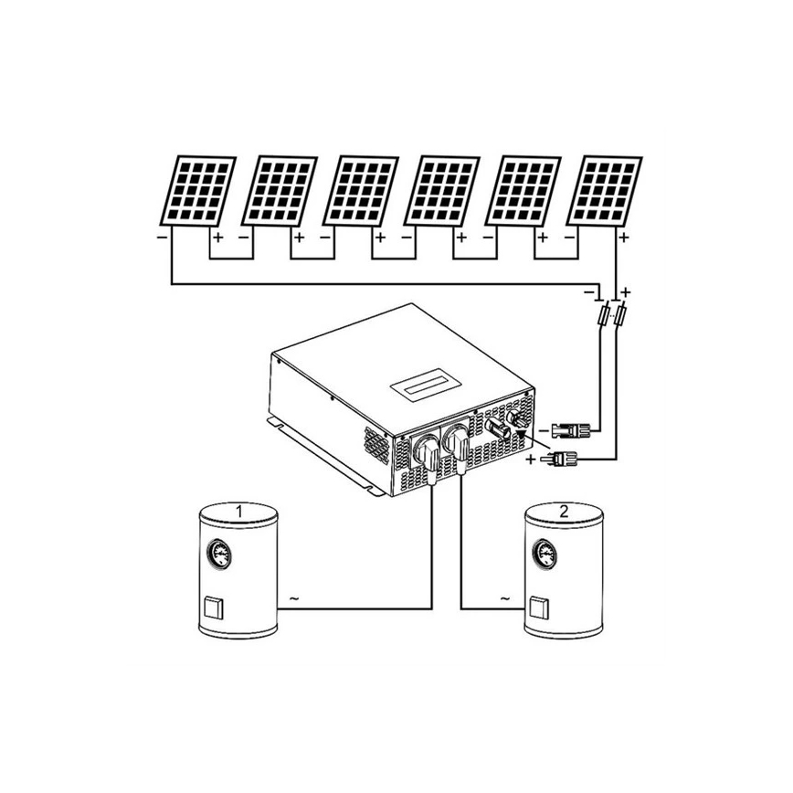 Solarwechselrichter für Warmwasserbereitung ECO Solar Boost MPPT-3000 3,5kW PRO
