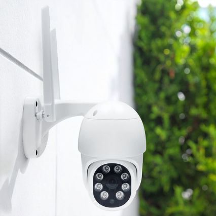 Außenkamera mit Sensor, Schutzart IP65, Wi‑Fi‑Unterstützung und Tuya‑Kompatibilität
