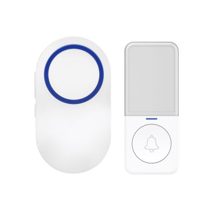 Kabellose Steckdosen-Türklingel 230V/1xCR2032 IP56 weiß