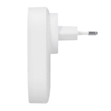 Kabellose Steckdosen-Türklingel 230V/1xCR2032 IP56 weiß