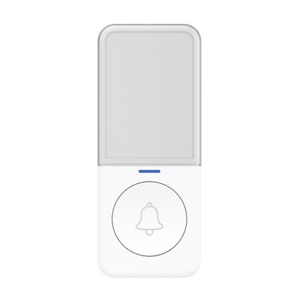 Kabellose Steckdosentürklingel mit LED-Beleuchtung 230V/1xCR2032 IP56 weiß