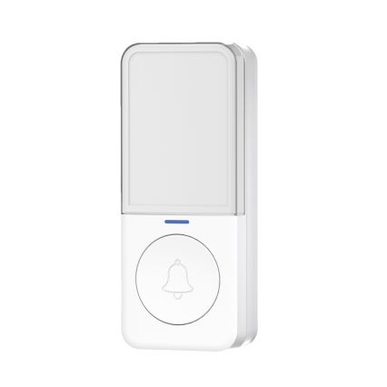 Kabellose Steckdosentürklingel mit LED-Beleuchtung 230V/1xCR2032 IP56 weiß