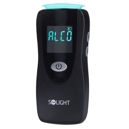 Professioneller kontaktloser Alkoholtester mit Brennstoffzelle, 0,0 - 5,0‰ BAC, Empfindlichkeit 0,08‰, 3xAA