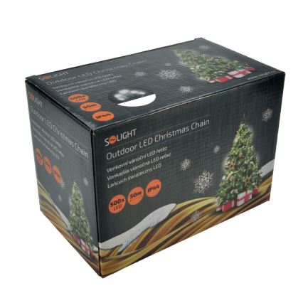 LED Weihnachtskette für Außen 500xLED/230V 50m IP44 kaltweiß