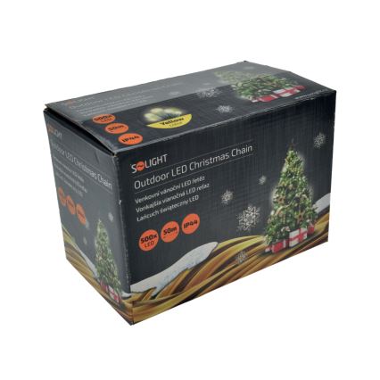 LED Weihnachtskette für Außen 500xLED/230V 50m IP44 warmweiß