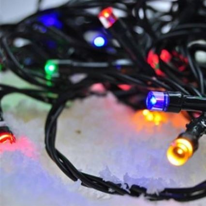 LED Weihnachtskette 100xLED/8 Funktionen 13m IP44 multicolor