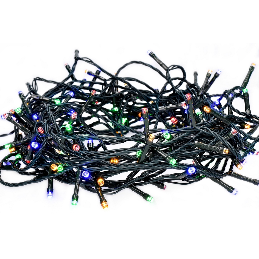 LED Außen-Weihnachts-Lichterkette 100xLED/8 Funktionen 13m IP44 mehrfarbig