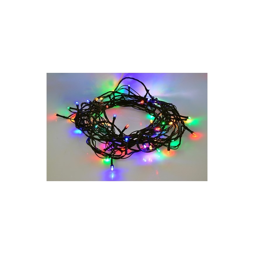 LED Außen-Weihnachts-Lichterkette 100xLED/8 Funktionen 13m IP44 mehrfarbig